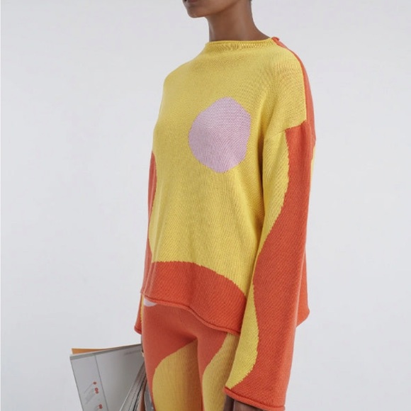 NWOT Sunrise Raw Edge Top: Horizon - Arthur - Picture 2 of 7